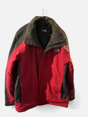 The North Face Men's Red and Dark Gray Outdoor Jacket